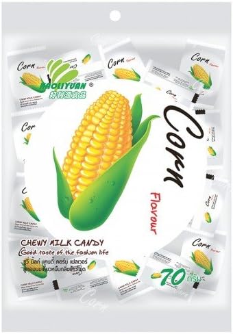 Hao Li Yuan Chewy Milk Candy Corn Flavor 70 G.
