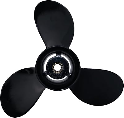 CAPTAIN12 Spline Tooth Aluminum Outboard Propeller fit Mercury Engines 8HP 9.9HP 4 Stroke, 8.9X9.5 Upgrade OEM Prop