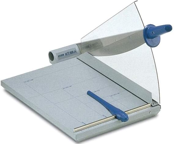 KOBRA 460-A Automatic Desktop Guillotine with Automatic Paper Clamp, 18" Cutting Width, Up to 27 Sheets Cutting Capacity, Special Transparent Lexan Built-in Hand Safety Guard, Adjustable Back Gauge