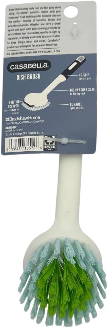 Casabella Round Brush Scrubber 1ea, Assorted Colors