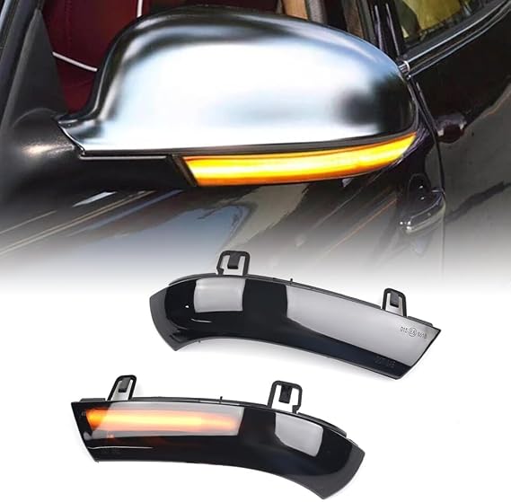 LED Dynamic Turn Signal Light Compatible with VW GOLF 5 MK5 Jetta Passat B5.5 B6 Mirror Indicator LightWing Mirror Turn Signal Light, Yellow Light 1 Pair