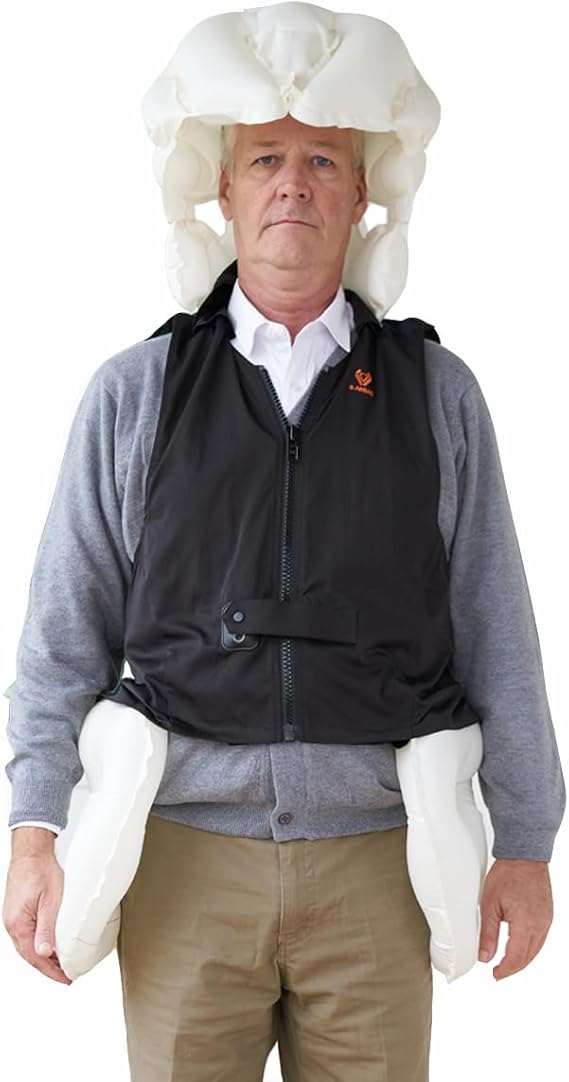 Unisex Elderly Anti Fall Airbag Vest Wearable Airbag Smart Vest for Seniors 0.08s Pop Up Protection for Elderly(XL)