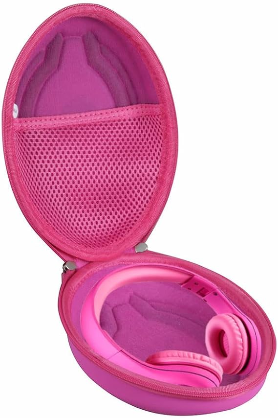 Hermitshell Hard Travel Case for LilGadgets Connect+ Pro Kids Headphones Wired (Pink)