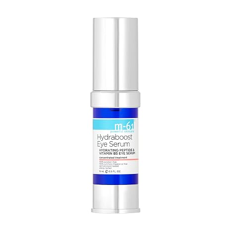 m-61 Hydraboost Eye Serum | Hydrating, Firming Eye Serum with Peptides, Vitamin B5, Hyaluronic Acid | Lightweight | Dermatologist Tested for All Skin Types | Made in USA - 0.5 Fl Oz