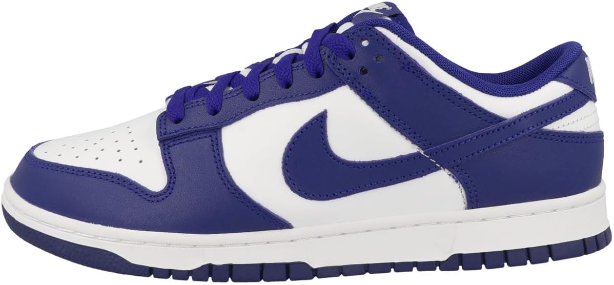 Nike Dunk Low Retro Men's Shoes (DV0833-103, White/University Red/Concord) Size 13