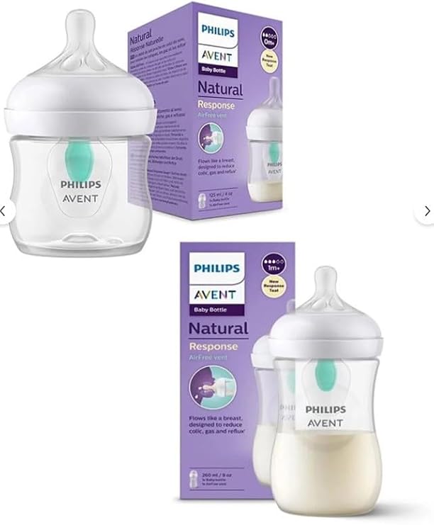Philips Avent Natural Response Doğal Tepkili Antikolik Valfli Pp 2'li Biberon Seti, 125ml & 260ml - Cam Değildir.
