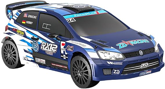 ZD Racing RX12 1/12 RC Drift Car for Adults, 2.4G Full-Proportional 4WD Brushless Mini Remote Control Rally Car with LED Lights, 60KM/H Sports Cars Vehicle Toy Gift -RTR