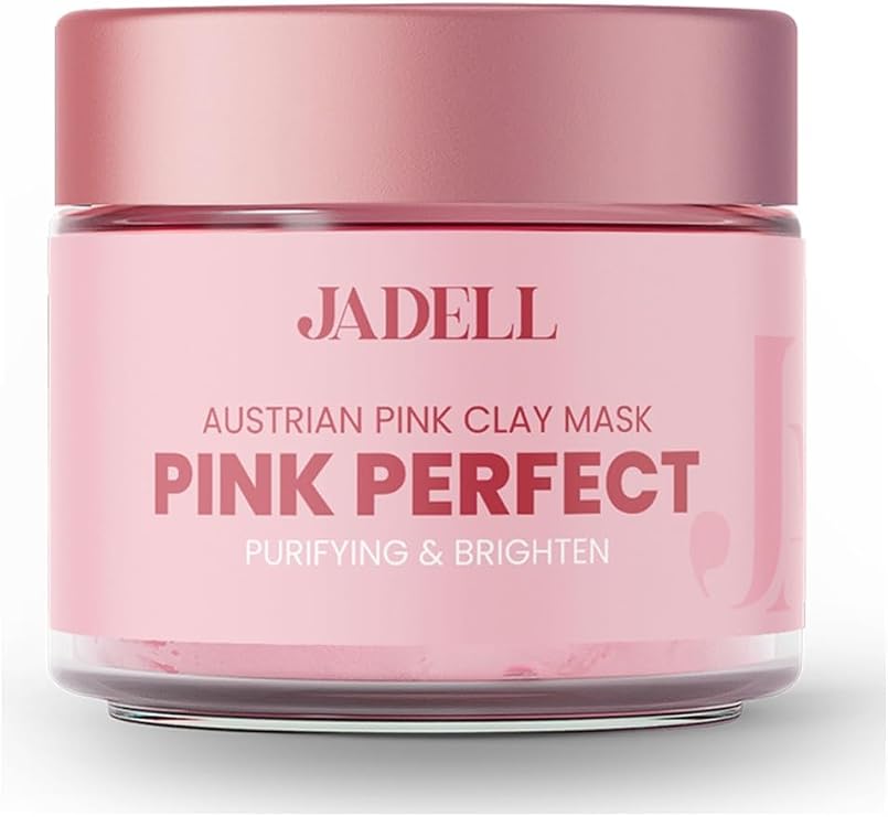 Jadell Pembe Kil Maskesi ve Siyah Nokta Karşıtı, Arındırıcı, Gözenek Sıkılaştırıcı Cilt Bakım Maskesi, 100ml