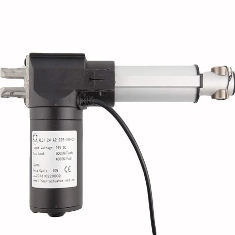 12V Stroke Lifter Electric Putter Rod 6000N/1320LBS Motor Linear Actuator 2~24",Linear Actuator Max Lift Stroke Electric Motor Stroke Heavy Duty Linear Actuator for Medical Auto Car (200mm(8inch))