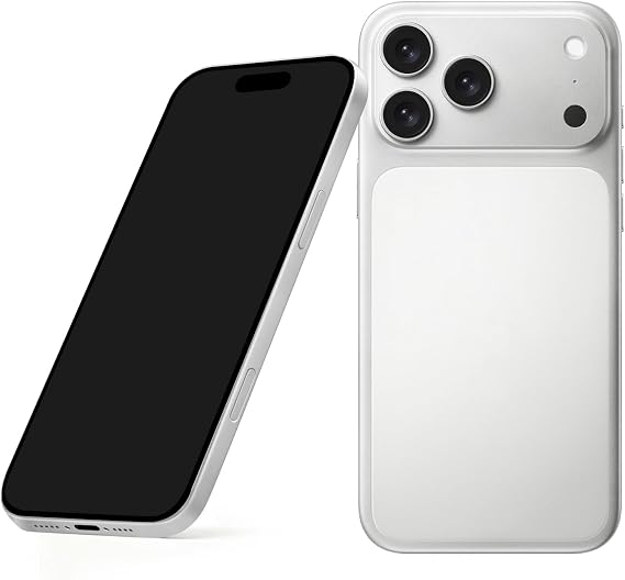 Fake Phone Dummy PropPhone, BlackScreen Decoy PhonePear PhoneNon-Working Phone17Pro Max 17Air, Display Phones Look Like Real Phonepro max 17 (17Pro,White,Black Screen) Prop Mobile Phone