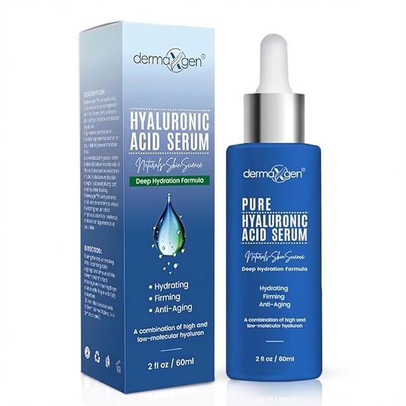 Hyaluronic Acid Serum for Face & Eyes for Anti-Aging, Moisturizing, Antioxidant & Wrinkle Treatment. Best Hydrating Pure Facial Serum for Fine Lines Suitable for All Skin Type. (2 FL OZ)