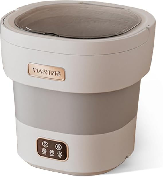 Portable Washing Machine, Mini Washer 12L Upgraded Large Capacity Foldable Washer Deep Cleaning of Underwear Small Baby Clothes Suitable for Apartments Dormitories Hotels