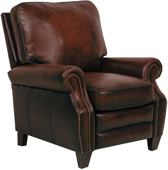 BarcaLounger Briarwood II Leather Recliner Dimensions: 37.25" W x 39.75" D x 41.75" H Seat Dimensions: 21" Wx20.75 Dx23 H Coffee Leather/Espresso Wood Legs
