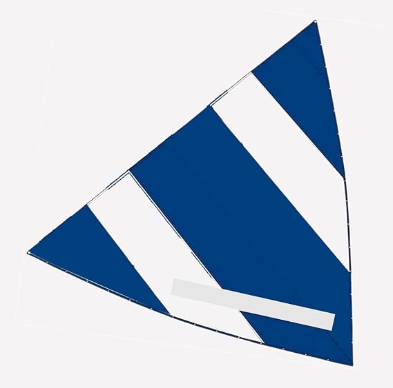 Sunfish Sailboat Main Sail Blue White w/Long Window