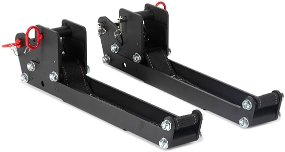 Titan Fitness Titan Series Safety Strap Spotter Arms, 1,200 LB Capacity, Power and Squat Rack Safety Straps for Outside-The-Rack Lifting, Easy Installation, Set of 2