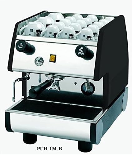 La Pavoni PUB 1M-B 1 Group Commercial espresso/Cappuccino Machine, Stainless/Black