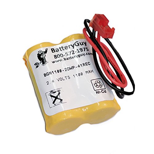BatteryGuy ELB-0310 Replacement 2.4V 1100mAh Nickel Cadmium Emergency Lighting Battery Brand Equivalent Rechargeable