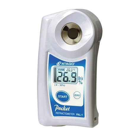Atago 3830 PAL-3 Full Range Digital Hand-Held Pocket Refractometer, Brix 0.0 to 93.0%