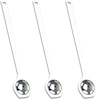 Hdtyyln 3 Pcs Ice Mallet, Ice Tapper, Stainless Steel Mallet for Crushed Ice, Ice Picks, Ice Crushers for Home Use Gadget, Bar Drinks Mixed Tools, Portable Mallet Tool for Bartender, White