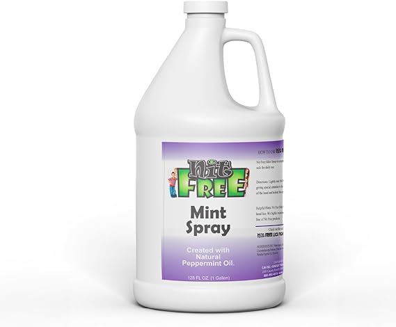 Nit Free Peppermint Mint Head Lice Spray Refill, Lice Care, 128oz Bottle