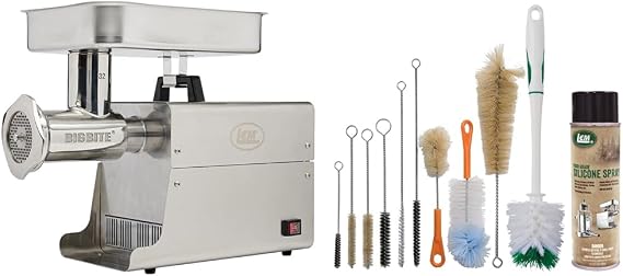 LEM Big Bite Meat Grinder #32 & 11pc Grinder Cleaning Kit