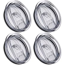 4 PCS 20 Ounce Tumbler Lid For Skinny Tumbler Lid Replacement,Splash Resistant Silicone Sliding Cup Covers for 2.64 IN Mouth Tumbler Cooler (20 oz Tumbler Lids X 4pcs)