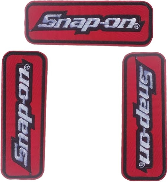 3 Pcs Snap-On Embroidery Patch Tools Iron-on Sew On Patches for Clothing Jacket Backpack Jeans Decal Gift 4.25 * 1.5 Inch