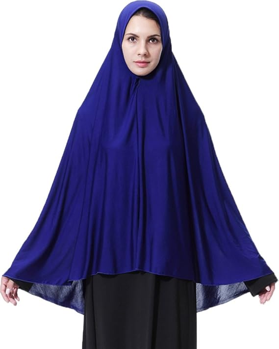 Ababalaya Women's Elegant Modest Muslim Islamic Ramadan Soft Lightweight Jersey Hijab Long Scarf