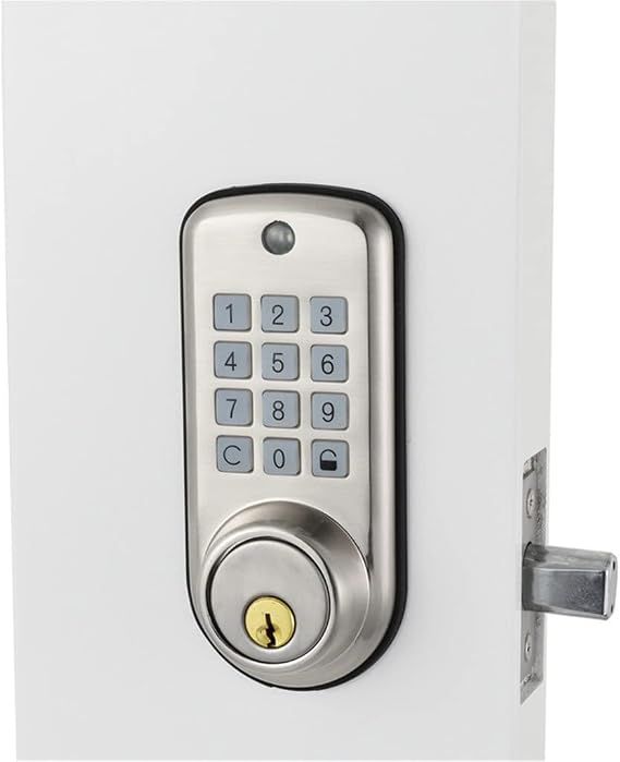 Electronic Digital Door Lock Smart Keypad Locker Lock, Intelligent Cheap Code Door Lock High Security Safe with Single Deadbolt (Size : Left Door)