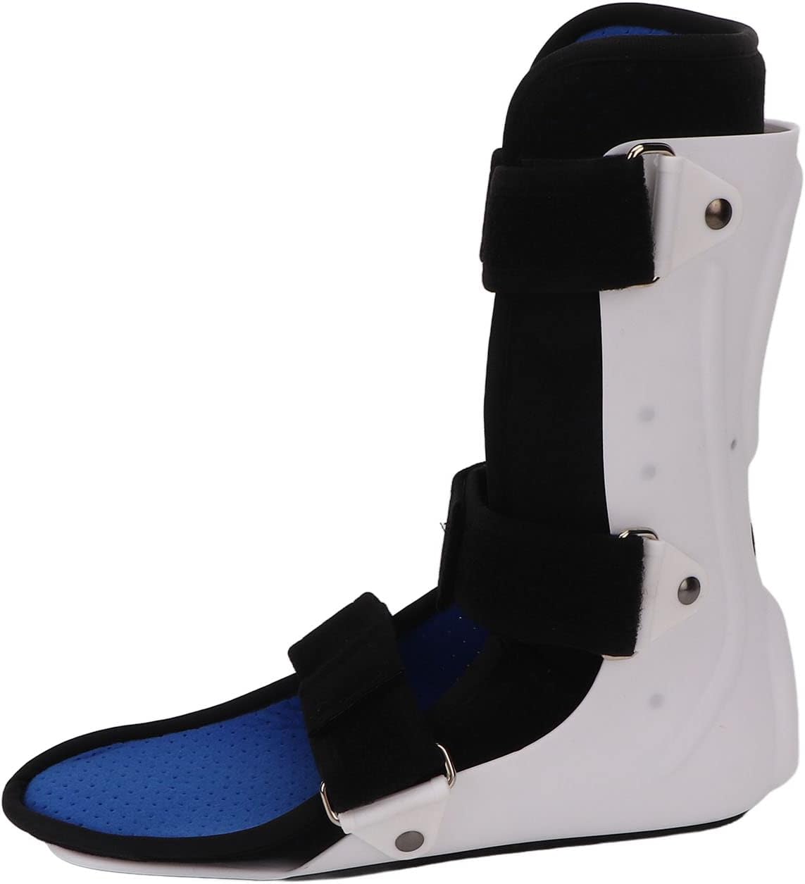 Walking Boot,Breathable Comfortable Ankle Splint Free Adjustment Foot Drop Support Brace Stable Foot Ankle Support Fracture Boot Left Foot S