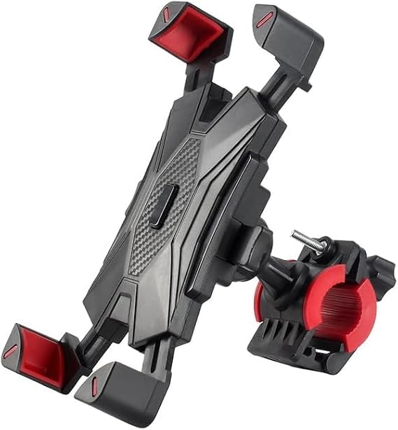 AEE® Motosiklet Telefon Tutucu & Bisiklet Telefon Tutacağı 360° Döner Ayarlı Aparat –Scooter Ve Bebek Arabası Uyumlu, Kaymaz ve Güvenli ABS Plastik Malzeme