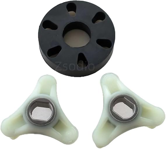 285753A Metal Motor Coupling Kit by Zsodio for Whirlpool & Ken-more Washers - Replaces Part Numbers: 1195967, 285753AVP, 21003, 280152, 285140, 285743,AP3963893, PS1485646