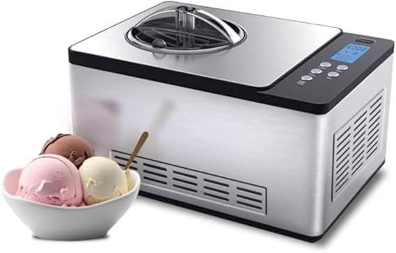 Whynter ICM-200LS Stainless Steel Ice Cream Maker, 2.1-Quart, Silver