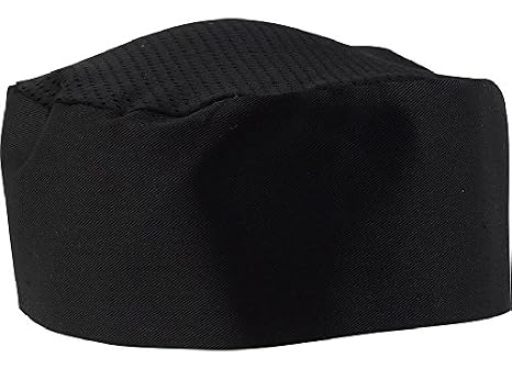 Black Chef Hat - Adjustable. One Size Fit Most (1)