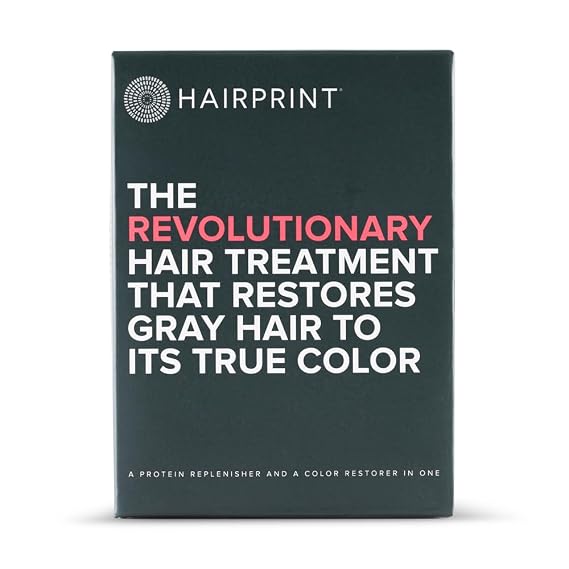 Hairprint True Color Restorer, Light Brown, Replenishes Pigment, Dye-Free | At-home treatment by Dr. John Warner, restores color to gray hair, promotes healthier-looking hair, non-toxic & odor-free