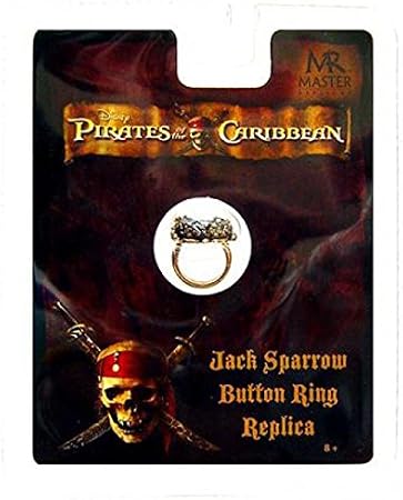 Pirates of The Caribbean Jack Sparrow Button Ring