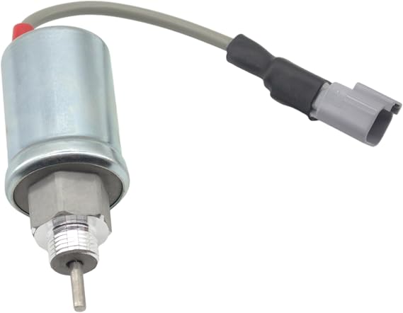 U85206452 New 12V Fuel ShutOff Solenoid Compatible with Caterpillar Cat 3024 3034 216B 226B Perkins HL403C-15 HR404C-22T 402D 403D 404D 404C 403C Engine Replacement for 185206452 U85206451