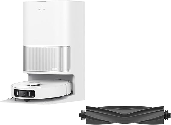 DREAME L40s Ultra AE Robot Vacuum Cleaner (White) and Main Roller Brush
