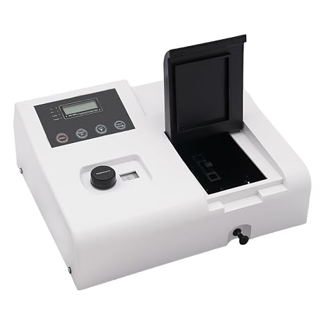Visible Spectrophotometer, 721 LDC Digital Lab Vis Spectrophotometer 350-1020nm Lamp, 6nm Spectral Bandwidth Tungsten Lamp Lab Analytical Equipment 110V