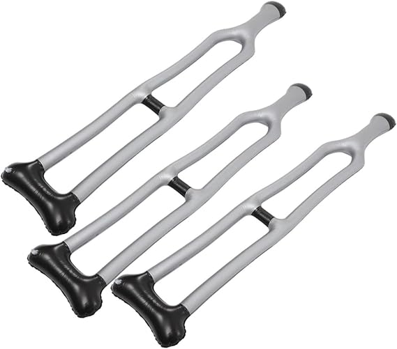 Inflatable Crutch Toy Pvc Walking Stick Prop for Stage Performance Kids Party Cosplay Accessories 49 Inch