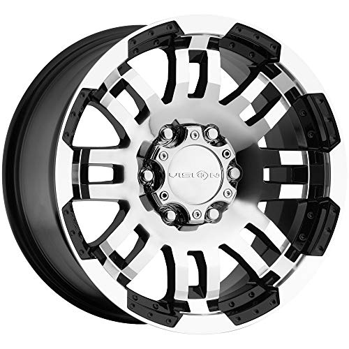 VIS-VOR 375 Warrior 18 Inch 6x139.7 Wheel Rim 18x9 18mm Black Machined