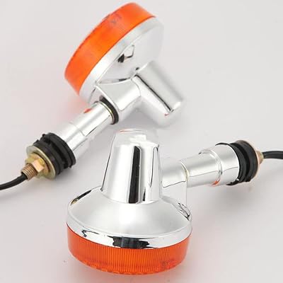 VVEDIK 2Pcs Motorcycle Front Rear Turn Signal Light for Suzuki GN125 GN250 HJ125-8 Lamp Super Bright Lighting