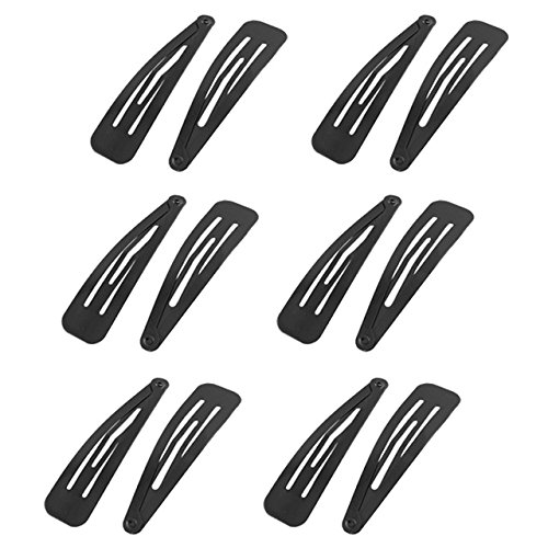 Judaica 24 Twenty Four x Kippah Keeper, Yarmulkes Clips, Hair Clip, Bobby Pins - Black, 4 Pieces, Silver Star of David Design