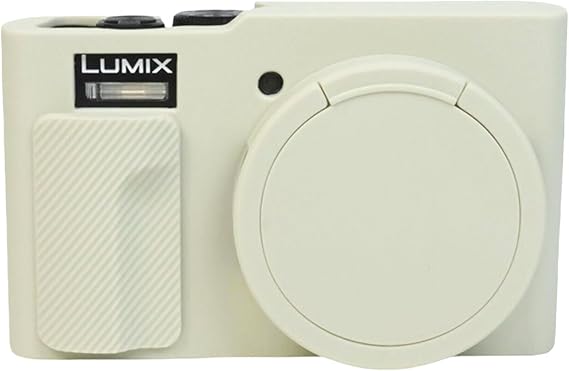 TZ99ケース、ソフトシリコン保護ケースカバー 超薄型軽量 Panasonic Lumix DC-TZ99カメラ用オフホワイト