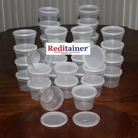 Deli Food Storage Containers with Lid (50, 16 OUNCE)