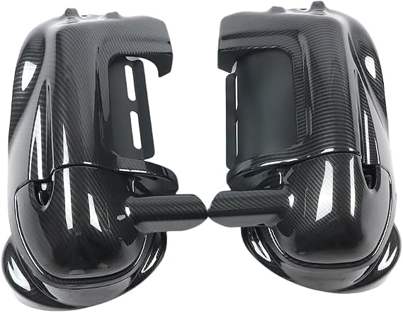 Carbon Fiber Effect Vented Lower Fairing w 6x9 Speaker Boxes Pods for 1994-2013 Harley Touring