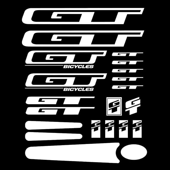 for GT cycle set Bike stickers frame protector decals (Gray)