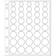 Lighthouse Album Pages for Euro Coins - Fits 5 Euro Coin Sets per Page (Set of 2 Pages)