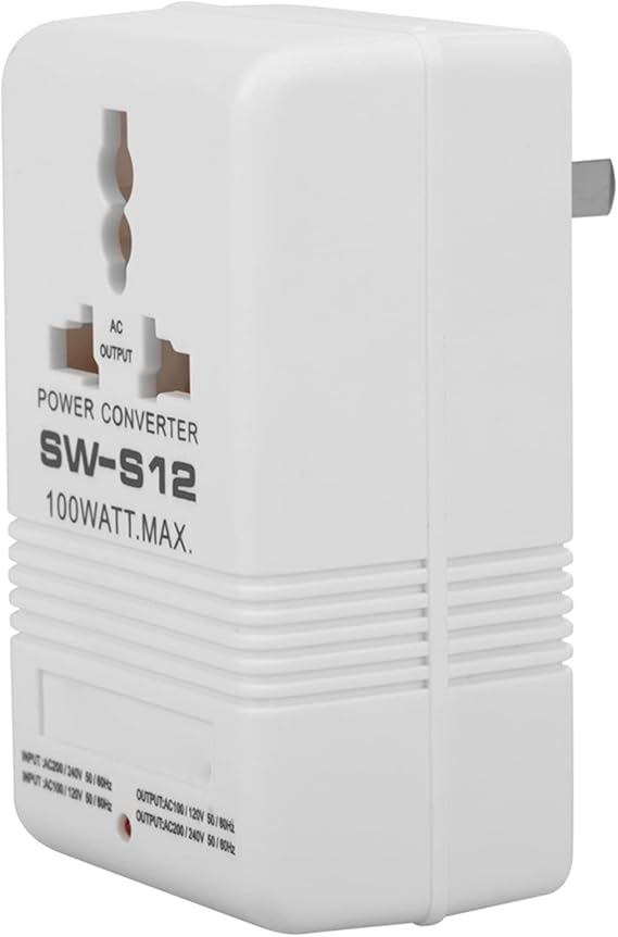 Voltage Converter Adapter, 100W 110V/120V to 220V/240V Travel Step Up & Down Voltage Converter Transformer (CN Standard Plug)