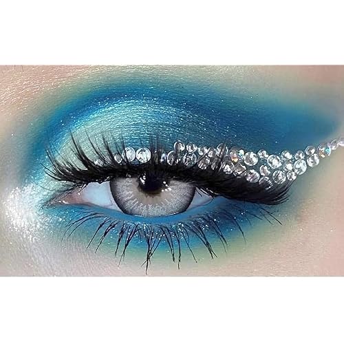 Self-Adhesive Euphoria Eye Hair Face Gems Jewels Rhinestones,Waterproof Reusable Face Jewels Stick on for Women Crystal Transfer Tattoo for Festival Rave Carnival PartyEuphoria Wings